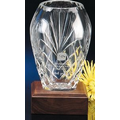 Westgate Crystal Vase w/Walnut Base (Medium)